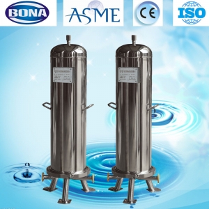 Sanitary cartridge filter housing