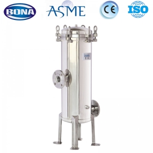 Customized cartridge filter housing with flange